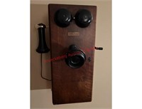 Antique Wooden Wall Phone