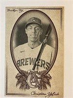 CHRISTIAN YELICH 2021 A&G 5X7 BOX TOPPER-BREWERS
