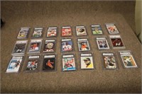 (21) CSG PSA Graded from 4-10 Sports Cards