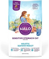 Halo Sensitive Stomach Dry Cat Food, 10 LB Bag