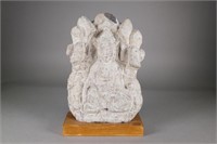 Chinese Hardstone Carved Guanyin Buddha