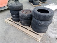 Skid Of Tires & Rims