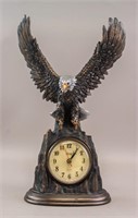 European Table Clock Eagle Crosa