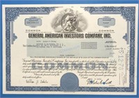 Stock Certificate General American Investors