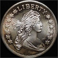 Vintage 1 Troy Oz .999 Silver Liberty Dollar
