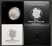 2021-CC Morgan Silver Dollar BU Mint in Box