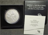 2018 5oz ATB Silver Quarter Pictured Rocks MIB