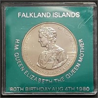 1980 Falkland Islands Commemorative Crown 50p