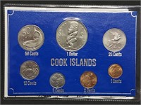 1983 Cook Islands BU Coin Mint Set in Holder