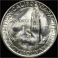 1936 D San Diego Pacific Expo Silver Half Dollar