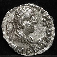AR Roman Silver Drachm Hermaios Bactria BC Coin