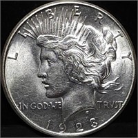 1923-S Peace Silver Dollar BU