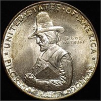 1920 Pilgrim Tercentenary Silver Half Dollar BU