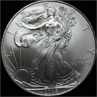 2008 1oz Silver Eagle BU