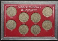 Queen Elizabeth II Half Crown Set 1953 - 1960