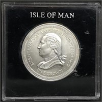 1976 Isle of Man Silver Crown George Washington