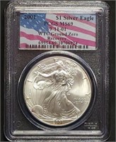 Rare 2001 Ground Zero Recovery Silver Eagle PCGS