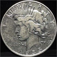 1935-S Peace Silver Dollar, Better Date
