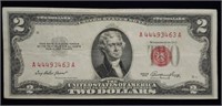 1953 $2 Red Seal Legal Tender Note in Nice Shape