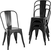Set of 4-Stackable Dining Chair