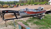 Sears Ted Williams 14' boat w/trailer