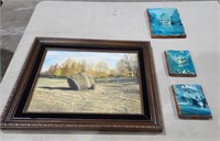 Picture of Hay 17.5"×14.5" and 3 small plaques