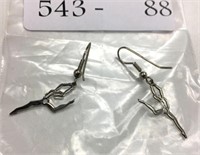 Sterling Silver Ballet Dancer Earrings