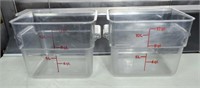 2 Cambro 12 Qt Food Storage Container w Lid