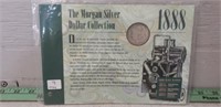 1888 Morgan Silver Dollar Coin w/ COA
