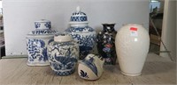 5 Asian Inspired Pieces & 1 Lenox Vase