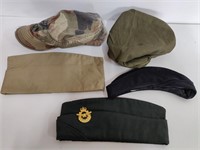ASSORTMENT OF MILITARY HATS