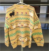M/L "Black Sheep" Sweater - 100% Wool, Similar to