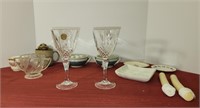 Genuine Lead Crystal Glasses - France, Candles,