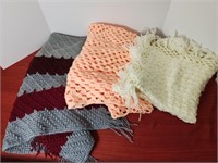 3 Crocheted Quilts