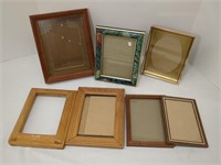 7 Picture Frames - Largest One Measures Approx 8"