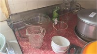 Vintage cooking glasses and pitchers