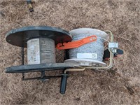 REEL OF ELECTRIC FENCE WIRE & EXTRA REEL