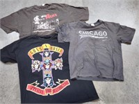 Guns & Roses, Chicago & Police T-Shirts