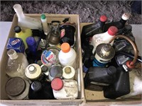 Assortment of oils, lubricants, fuel conditioners