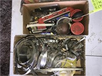 Variety of hose clamps, lightbulbs and more.