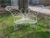 metal butterfly bench garden bench