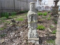 concrete garden statue chinese wise man