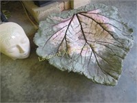 concrete garden leaf decorative head planter