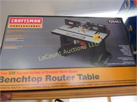 craftsman benchtop router table sealed in box