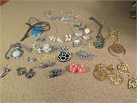 costume jewelry lot earrings necklaces more