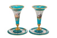 FRENCH SEVRES STYLE PORCELAIN EPERGNES