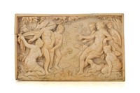 FRENCH DIEPPE CARVED CLASSICAL PANEL PLAQUE