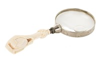 NATURAL CARVED CLAW MOUNTED AS MAGNIFIER