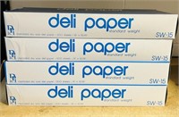 4 Boxes of Deli Paper. Each Box Has 500 Sheets and