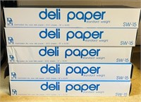 5 Boxes Deli Paper. Each Box Contains 500 Sheets